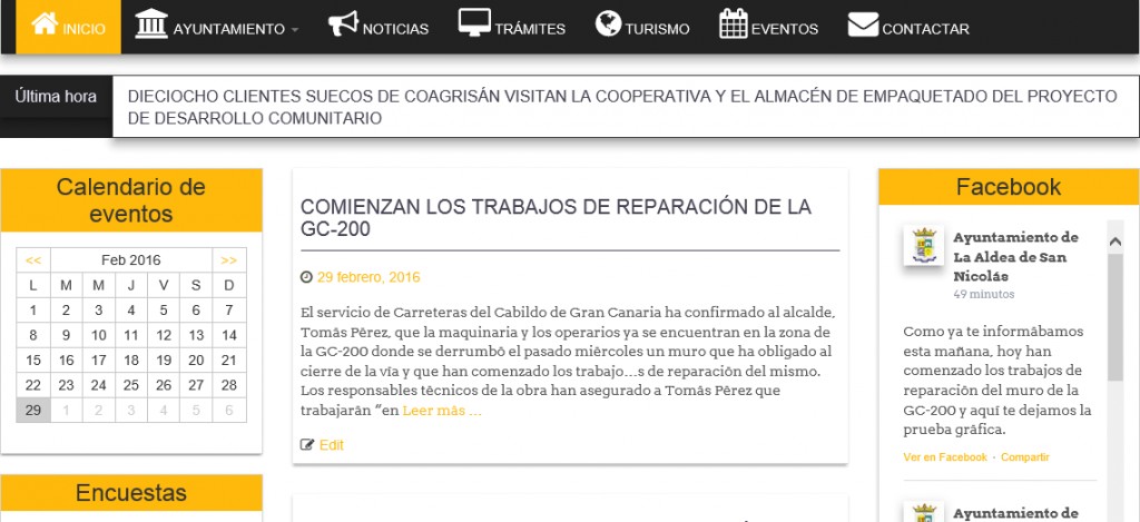 pantallazo web