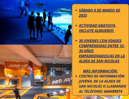 El Ayuntamiento de La Aldea promueve la participación juvenil con una visita al Acuario Poema del Mar y Urban Planet