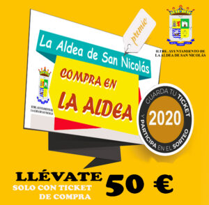 Cartel de la campaña 'Compra en La Aldea'