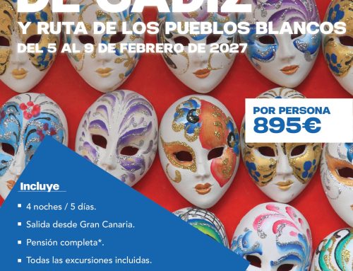 La Aldea de San Nicolás abre las inscripciones para un viaje cultural al Carnaval de Cádiz y la Ruta de los Pueblos Blancos