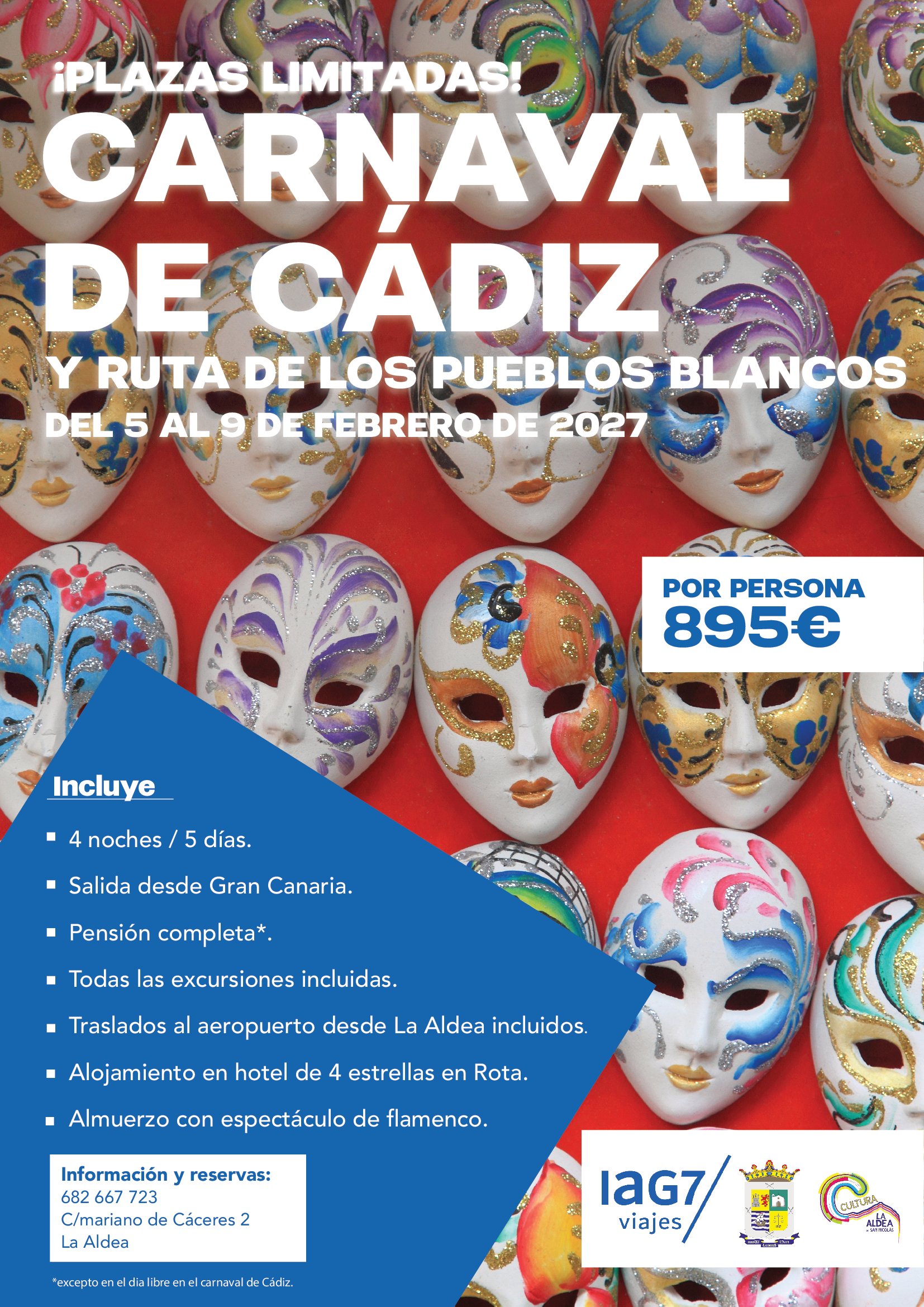 CARTEL VISITA CADIZ-CARNAVALES-PUEBLOS BLANCOS