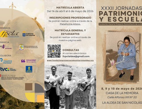 La Aldea de San Nicolás respalda la celebración de las XXXII Jornadas Patrimonio y Escuela como referente cultural y educativo