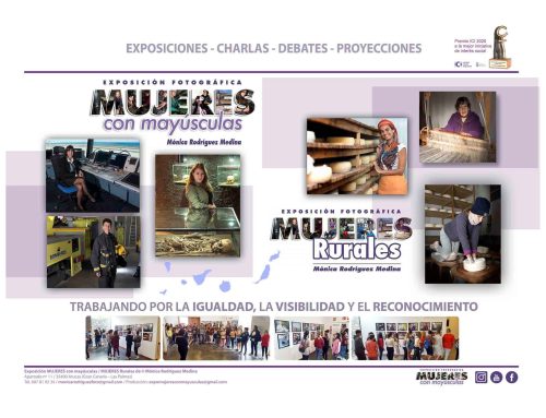 La Aldea de San Nicolás acoge la exposición fotográfica ‘Mujeres con mayúsculas’ para visibilizar el papel femenino en Canarias