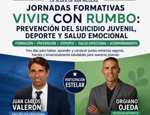 La Aldea de San Nicolás organiza las I Jornadas “Vivir con Rumbo” sobre prevención del suicidio juvenil, deporte y salud mental