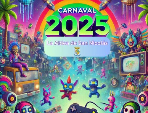 ‘Los Videojuegos’, alegoría ganadora del Carnaval 2025 en La Aldea de San Nicolás