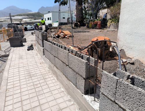 La Aldea de San Nicolás acondiciona el cerramiento del CEIP La Ladera tras los daños ocasionados por la borrasca Therese