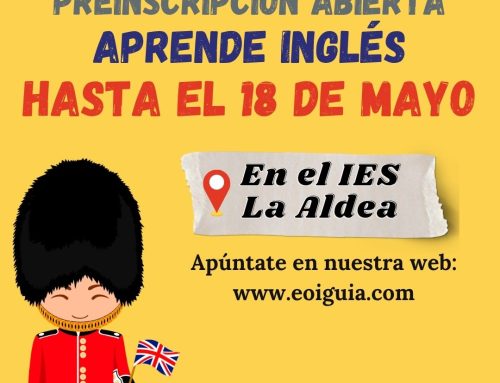 La Escuela Oficial de Idiomas de Santa María de Guía abre el plazo de preinscripción para estudiar inglés en La Aldea en el curso 2026-2027