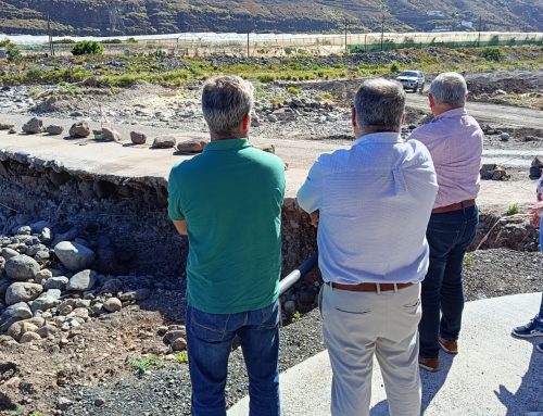 La Aldea de San Nicolás coordina con el Cabildo de Gran Canaria nuevas actuaciones para evaluar los daños provocados por la borrasca Therese