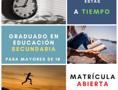 Todavía estás a tiempo de conseguir tu título de Graduado en Secundaria